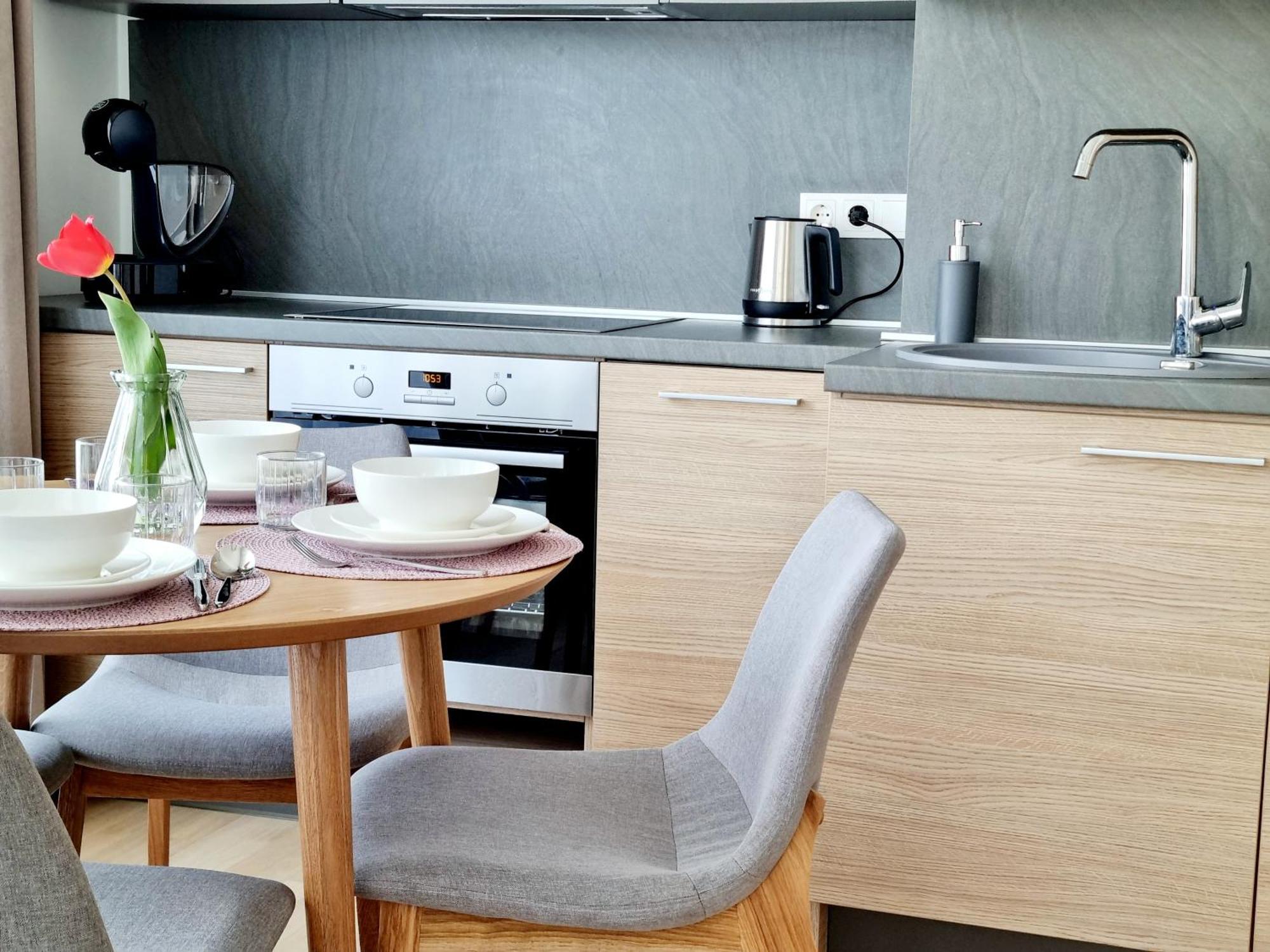 Melodija Apartments In Druskininkai Center المظهر الخارجي الصورة